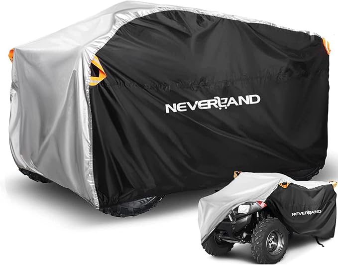 Neverland ATV Cover Waterproof Heavy Duty XL Universal Quad Cover Outdoor Storage Cover 4 Wheeler Rain Cover All Weather for Polaris Sportsman Yamaha Honda Kawasaki Quad Bike
