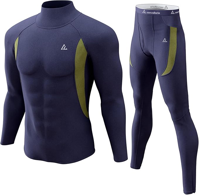 CL convallaria Thermal Underwear Long Johns Set Mens Winter Gift Hunting Gear Sport Base Layer Bottom Top