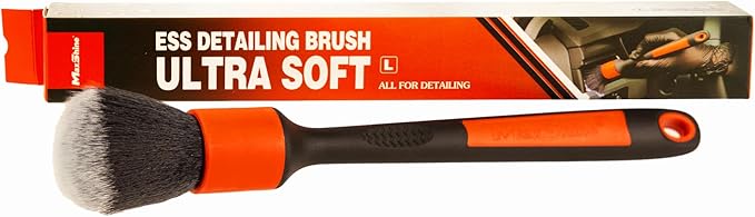Maxshine Large Universal Red Ultra Soft ESS Detailing Brush – Professional Brush for Interior, Exterior, Leather Seats, Engine Bay & Wheels – Ever So Soft Premium Detailing Tool