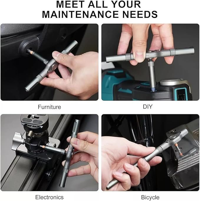 2025 Upgrade 42 in 1 Magnetic Screwdriver Set – Innovative Ratchet Design, Switchable Handle & S2 Steel Bits for Home Repairs, DIY Projects, and Electronic Fixes