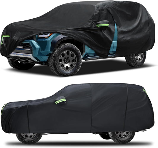 Car Cover Custom Fit for Toyota 4Runner 1995-2025,6 Layers Truck Cover Waterproof All Weather for Automobiles,Outdoor Full Exterior Cover,Rain, Sun, Wind Protection,Black
