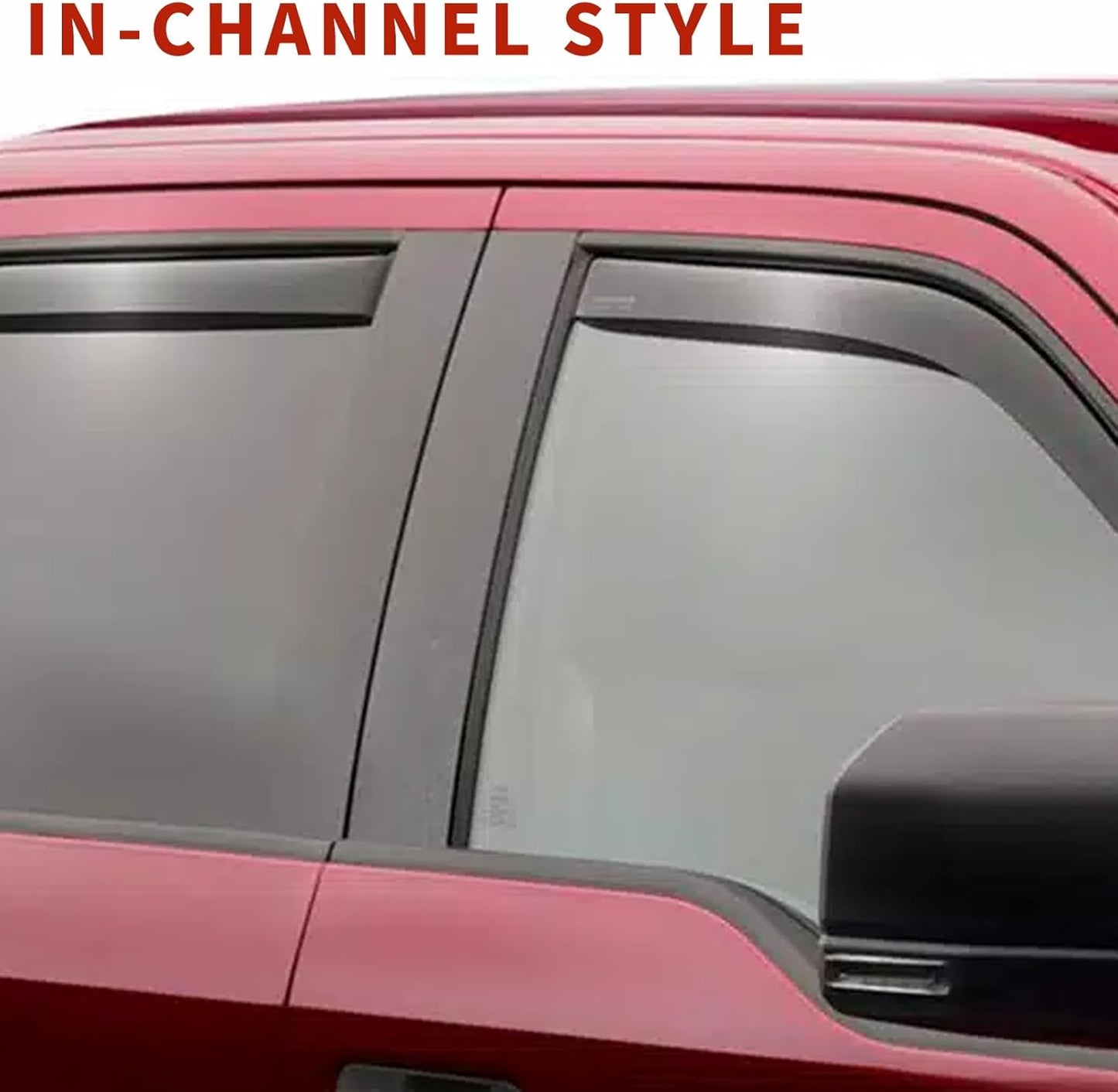 in Channel Rain Guards Fit for 2015-2020 Chevy Tahoe/GMC Yukon/Cadillac Escalade, Durable Window Wind Deflectors, Vent Window Visors Shades Shield, 4PCS