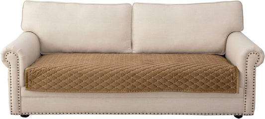 Eismodra Couch Cover,Sectional Couch Covers,Sofa Covers for 3 Cushion Couch,Anti-Slip Sofa Slipcovers for Dogs Cats Kids Loveseat Recliner L Shaped Armrest Backrest,Coffee 36''x82''(Only 1 Piece)