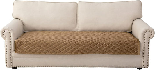 Eismodra Couch Cover,Sectional Couch Covers,Sofa Covers for 3 Cushion Couch,Anti-Slip Sofa Slipcovers for Dogs Cats Kids Loveseat Recliner L Shaped Armrest Backrest,Coffee 36''x94''(Only 1 Piece)