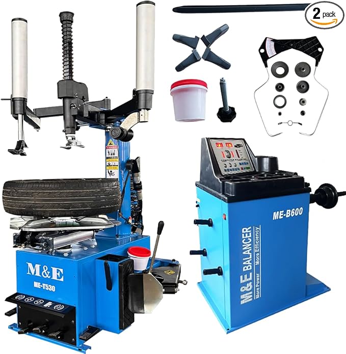 KATOOL ME 2.0HP Tire Changer Machine(Bead Blaster) Wheel Balancer Machine Combo Tire Changer Tire Machine Wheel Changers