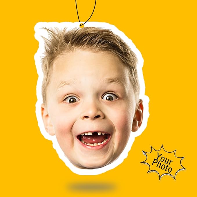 Custom Air Freshener for Car - Double Sided Photo Personalized Car Scents Air Freshener, Smell Air Fresheners With Picture for Wardrobe, Bathroom,Hanging Ornaments (Crop-1pcs)
