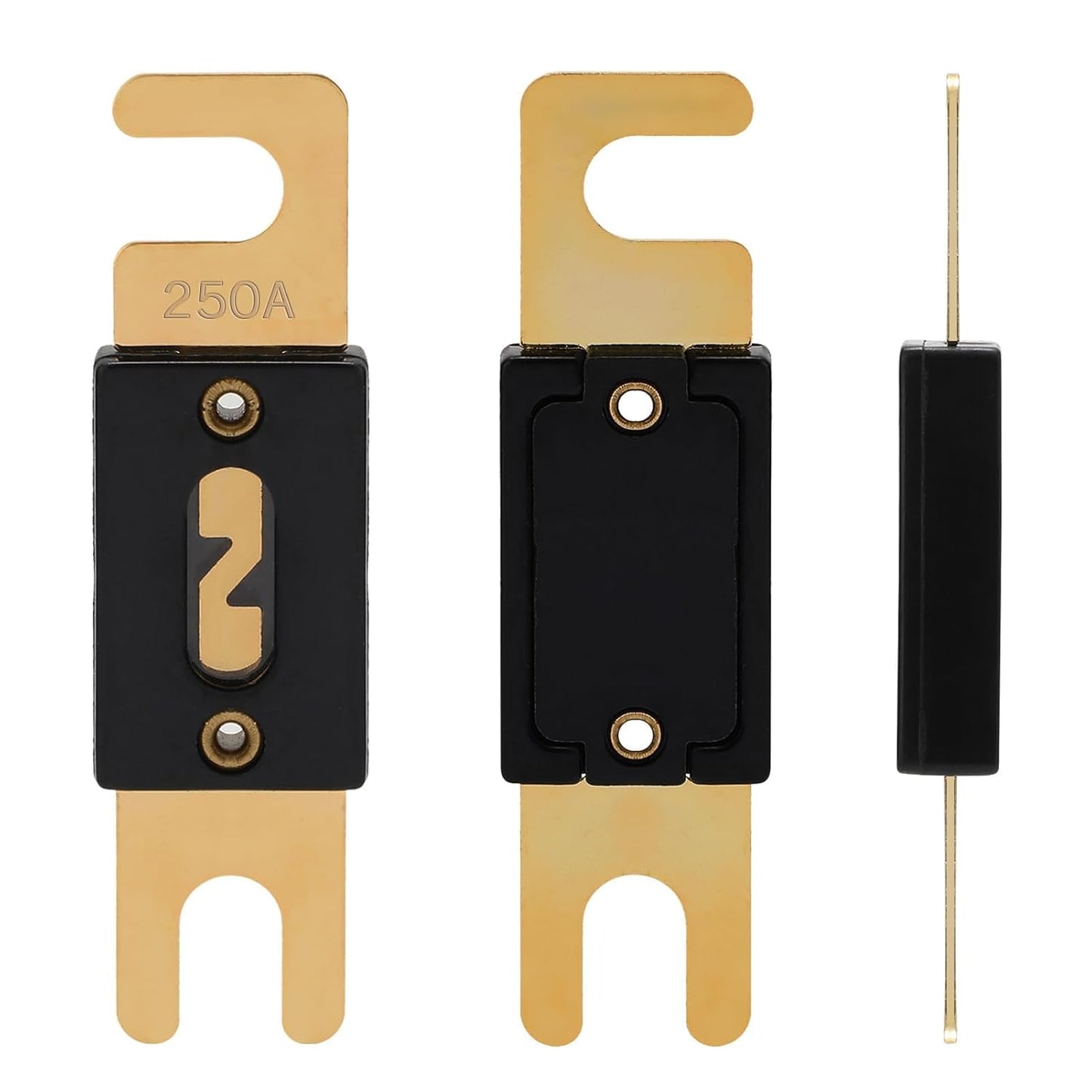 250A ANL Fuse 250 Amp Inline Blade Fuses 32V for Car Audio Inverter Automotive Stereo (Pack of 3 pcs)
