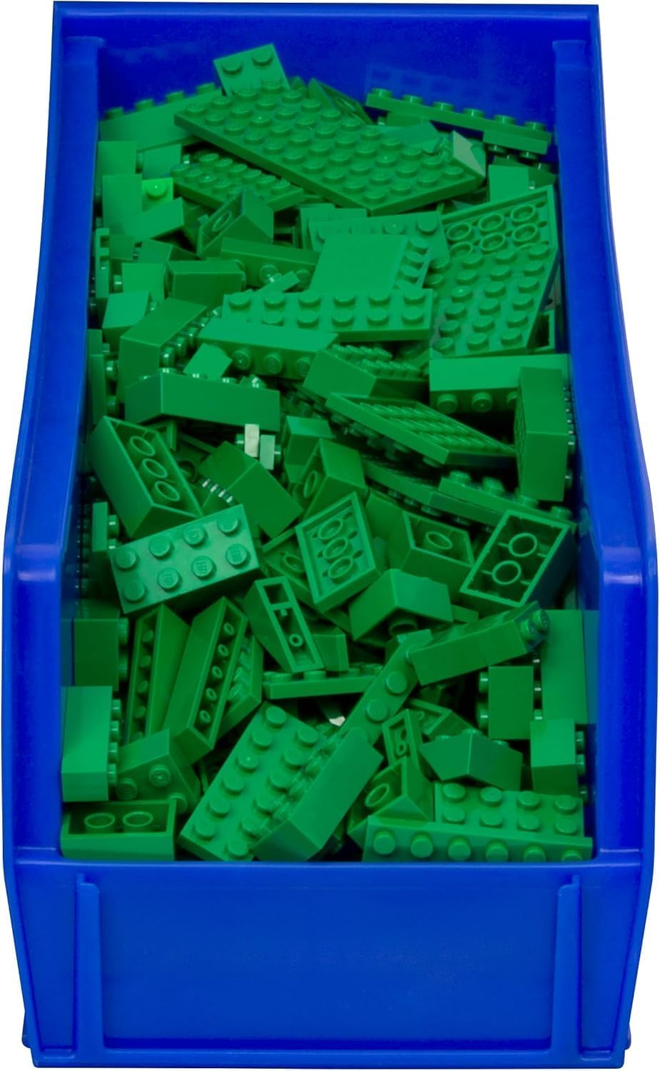 Akro-Mils 30234 AkroBins Plastic Storage Bins, Space-Saving Stackable Bins for Garage, Pantry, Craft Organization, 15-" x 5-" x 5-", Blue, 12-Pack