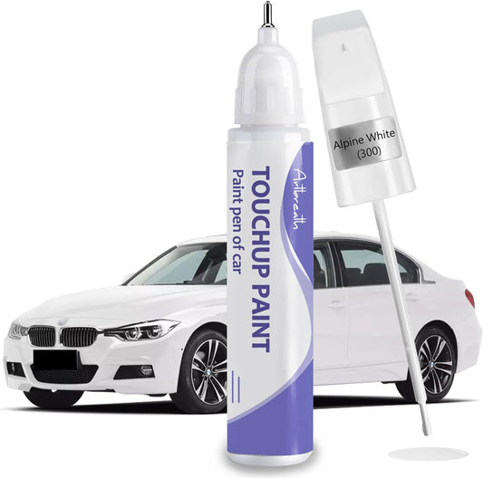 Touch Up Paint for BMW Alpine White (300)-Exact Match–Chips and Nicks TouchUp Paint Pen Scratch Repair Car Accessories Car Paint Pen for Erase Car Scratches