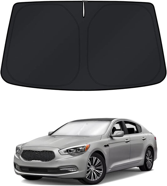 KUST Windshield Sun Shade for Kia K9/K900 2013–2018 Custom Fit Window Shade Sun Visor Cover Foldable Blocks UV Rays Keep Your Car Cooler