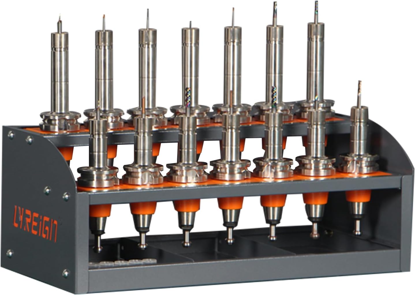 CNC Tool Rack for Workshop Storehouse Airplane Car Furniture Make, CNC Tool Holder on Desktop Placed, CNC Tool Storage Rack Placed on The Desktop