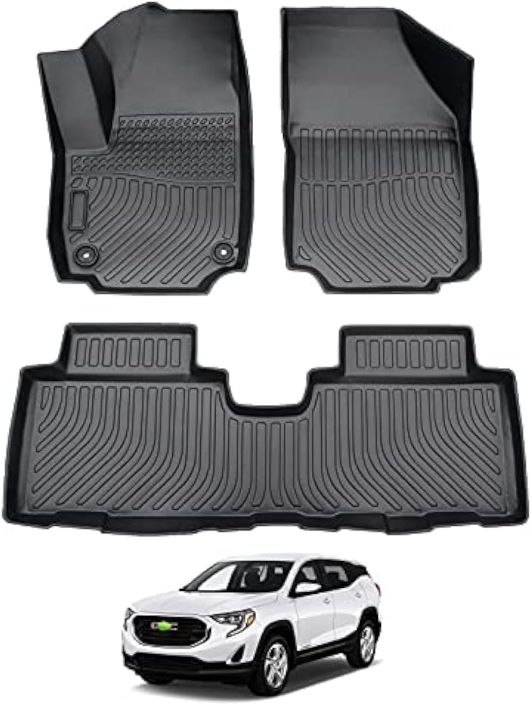 Cartist Floor Mats Fit for Chevy Chevrolet Equinox/GMC Terrain 2018-2024 (Not for EV), All Weather Car Floor Mats for Equinox Accessories, Waterproof Heavy Duty