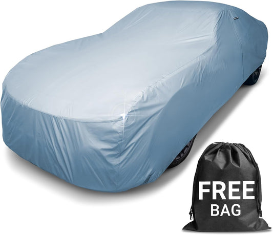 iCarCover Premium Car Cover for 1974 Pontiac GTO Heavy Duty Waterproof All-Weather Automobiles Custom Fit Indoor Outdoor UV Snow Protection Covers with Straps and Bag