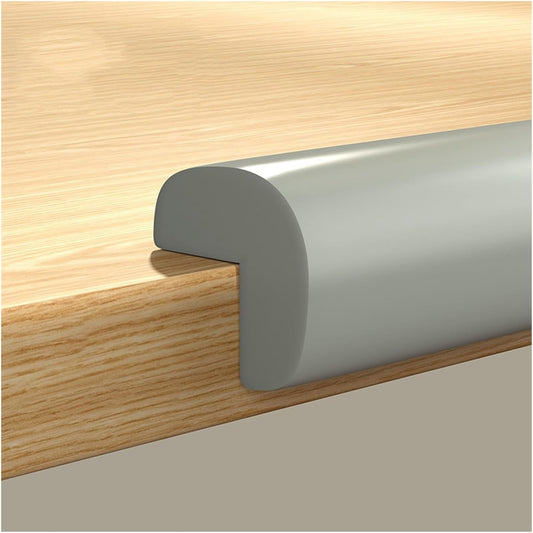 XPLKQXE Sharp Edge Safety Corner Edge Foam Padding, Edge Guards Bumpers Adhesive, Edge Corner Protector Guards for Table Edges & Sharp Corners(Gray,3pcs)