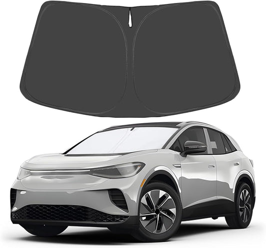Proadsy for Volkswagen VW ID.4 2021-2025 Windshield Sun Shade 4-Layer Foldable Front Sunshade Protector Sun Visor Blocks UV Rays Keep Car Cooler