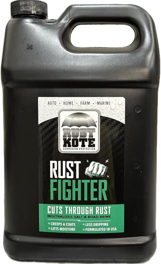 RustKote Rust Fighter 1 Gallon with Lemmer Rust Proofing Kit - Undercoating Gun + Wand