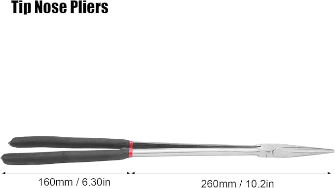 16 Inch Long Reach Pliers,Extra Long Needle Nose Pliers,Tool Steel Long Reach Pliers with Nonslip Handle for Working in Tight Spaces