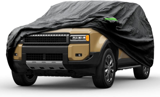 Proadsy 2025 Upgrade Car Cover Custom Fit for Toyota Land Cruiser 2008-2025, Waterproof All Weather for Automobiles, Full Exterior Cover Rain Snow Sun Protector Indoor Outdoor Car Cover