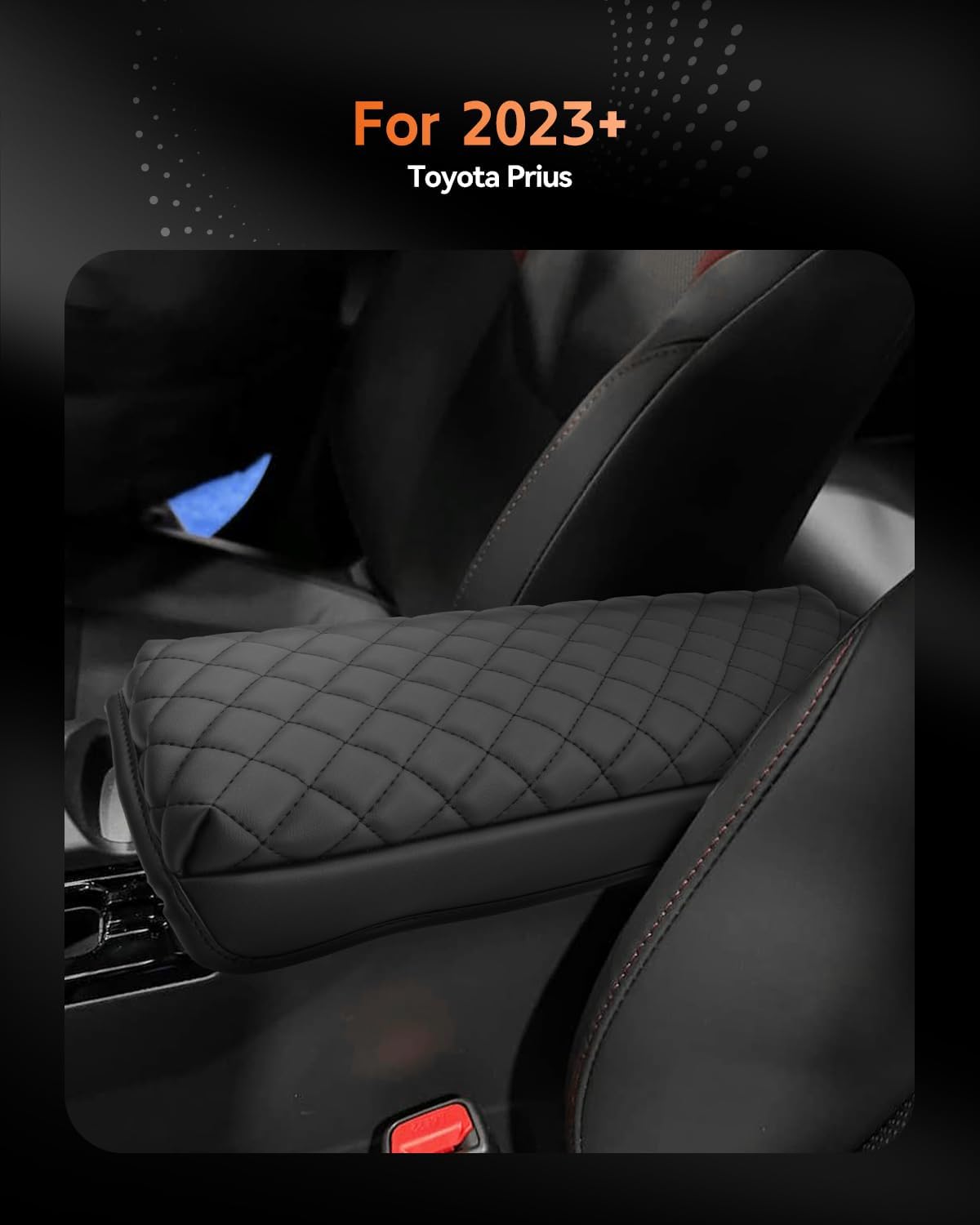 CDEFG for Toyota Prius 2023-2025 2026 Center Console Cover Armrest Box Cover for Prius (LE, XLE, Nightshade Edition, Limited) 2023 2024 2025 Accessories Arm Rest Protector