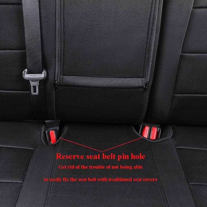EKR Rav4 Seat Covers Custom Fit for Toyota Rav4 2019 2020 2021 2022 2023 2024 2025 LE,XLE,XLE Premium,Limited,Truck Seat Cover Full Set for SUV,Neoprene(Black)