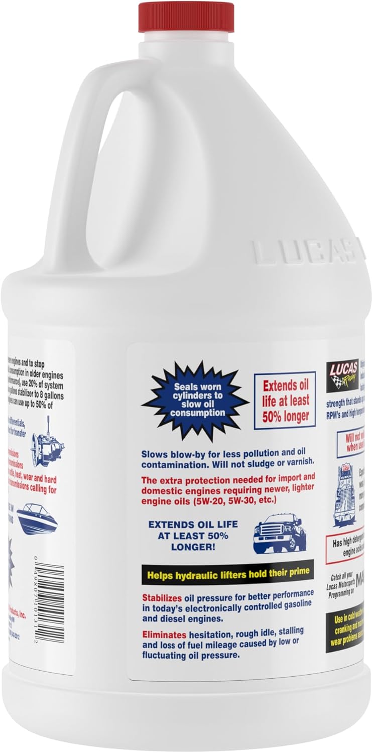Lucas Oil 10131 Pure Synthetic Oil Stabilizer - 1 Gallon