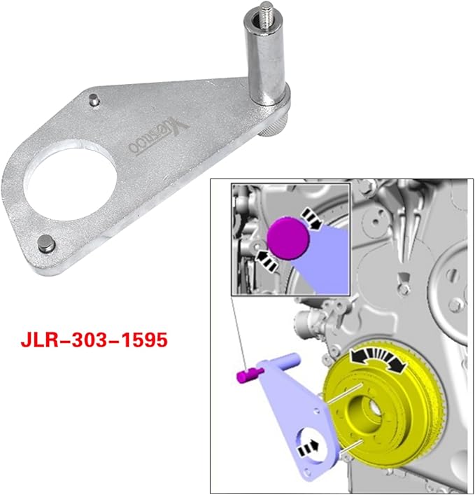 Engine Camshaft Timing Locking Tool Kit, Compatible with Jaguar Land Rover Evoque Ford Edge Escape Volvo Mondeo 2.0T Mustang 2.3T, Replace 303-1595 303-1600 303-1594