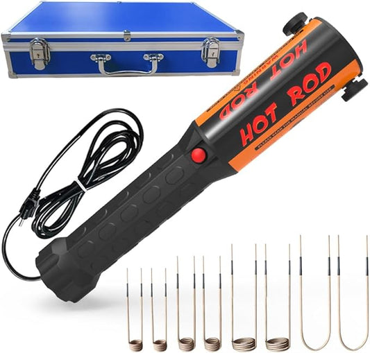 Solary Magnetic Induction Heater Bolt Removal, 1200W 110V Heat Induction Tool for Rusty Screw Removing, Nut Buster Tool with 8 Induction Coil and Box