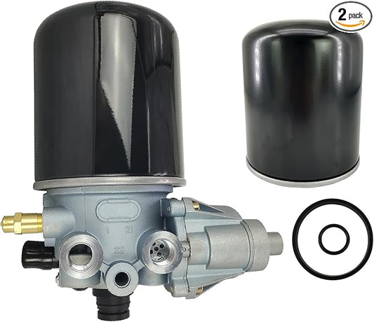 R955205 Air Dryer Assembly 12V with Desiccant Cartridge Kit Fit for Meritor Wabco System Saver 1200 Series Freightliners Peterbilt International Volvo Trucks