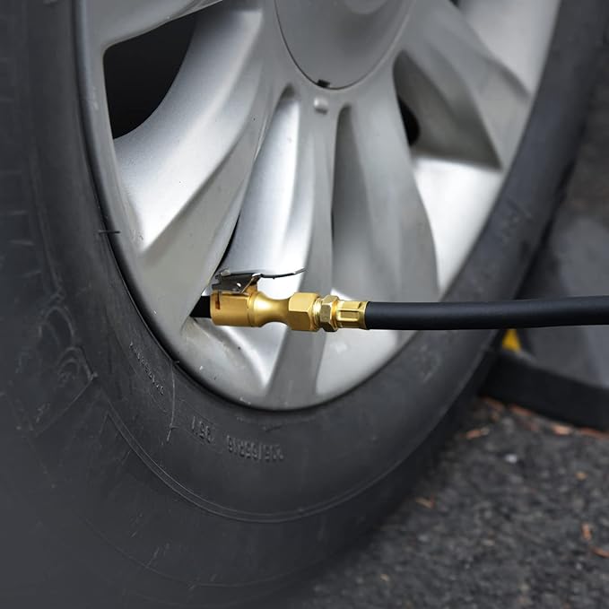 Air Chuck Pack of 3, Heavy Duty Closed Flow Tire Chuck with 1/4" FNPT for Tire Inflator Gauge Compressor Accessories