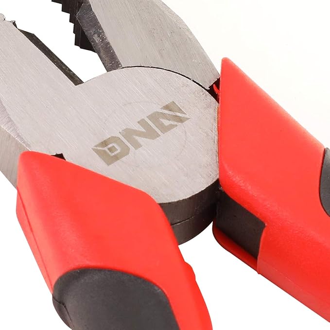 DNA Motoring TOOLS-00058 2 Piece Pliers Set – 6-1/2 inch Hand Tools w/Durable Jaws, Milled Teeth, Hot-Riveted Joint