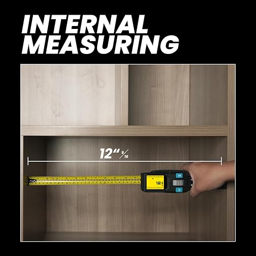 3-in-1 Digital Tape Measure, 330Ft Laser Measurement Tool & Auto Lock Tape with Instant Digital Readout, Extended Laser Line & Incremental Measurement, Replaceable Tape | Swappable Battery | APP Sync