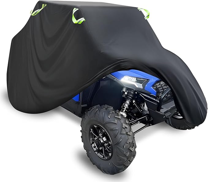 StarknightMT UTV Cover 2-3 Seater Upgarded, Heavy Duty Cover Compatible with Polaris Ranger RZR General 1000 Talon Zforce Uforce 1000 Defender with Reflective Strips UTV Full Weather Cover