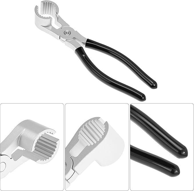 QWORK Washer Hose Plier for Washing Machine Inlet Hoses 7/8"-1 7/8", Hose Removal Tool, Hose Removal Pliers