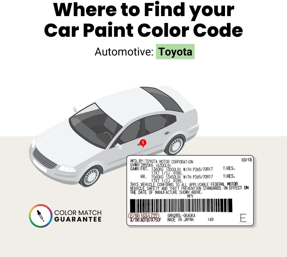 TouchUpDirect 056 White/Natural White for Toyota Exact Match Touch Up Paint Combo - Platinum Package