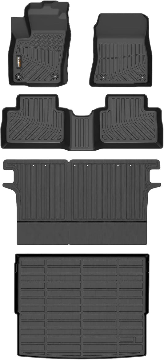 Binmotor-Floor Mats & Cargo Liner for Nissan Kicks 2025 2026 (for SV &SR Not for S), All Weather Car Floor Mat TPE Rubber Cargo Trunk Mat for Nissan Kicks 2025 Accessories