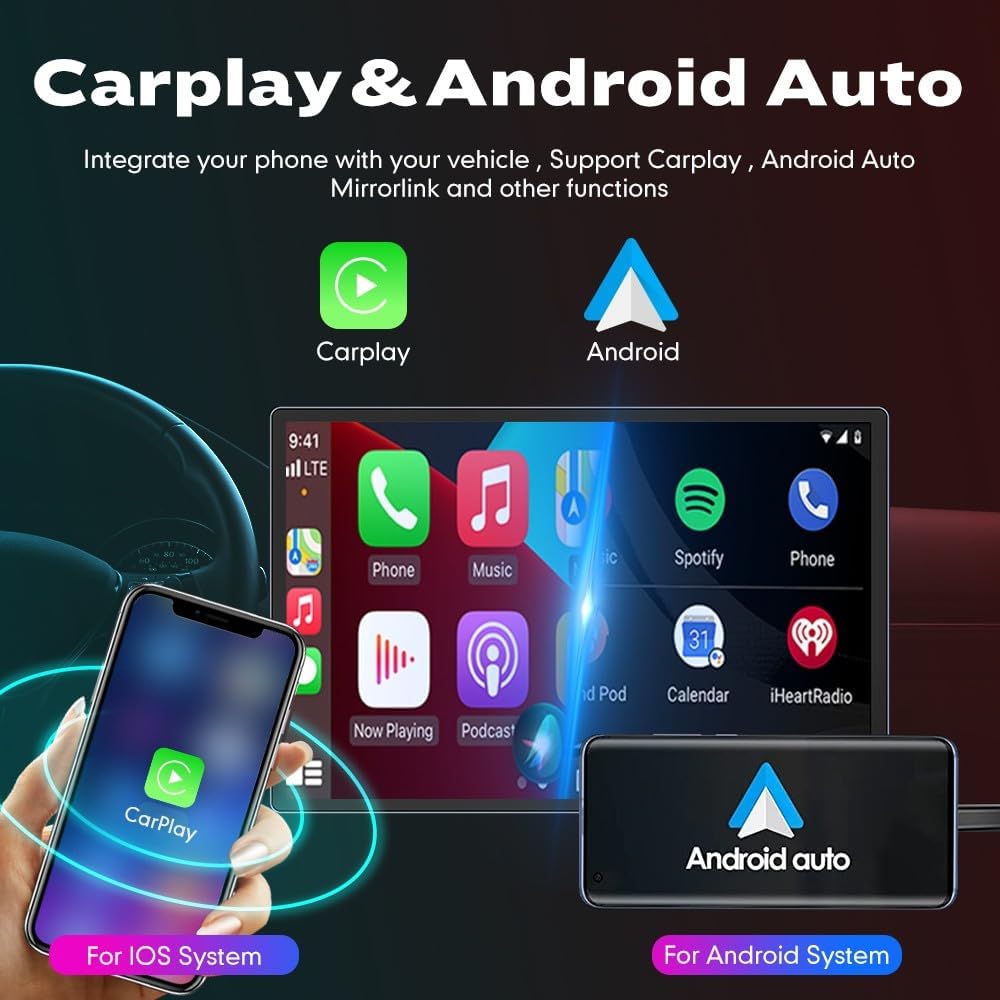 Kunfine Car CarPlay Android Auto Navigation Stereo GPS Radio Camera Display 13.1" QLED Touchscreen Headunit Tablet Media Player for Peugeot 301 2013-2022, if Applicable Octa Core 4G+64G Gloss Black