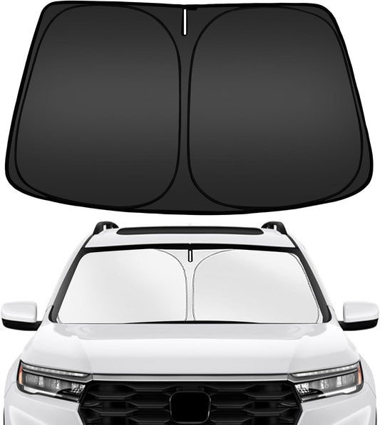 ARISMOTOR Windshield Sun Shade for Honda Pilot 2016-2024, Custom Fit Foldable Front Window Sunshade Sun Visor Protector, Block UV Rays Keep Your Car Cooler