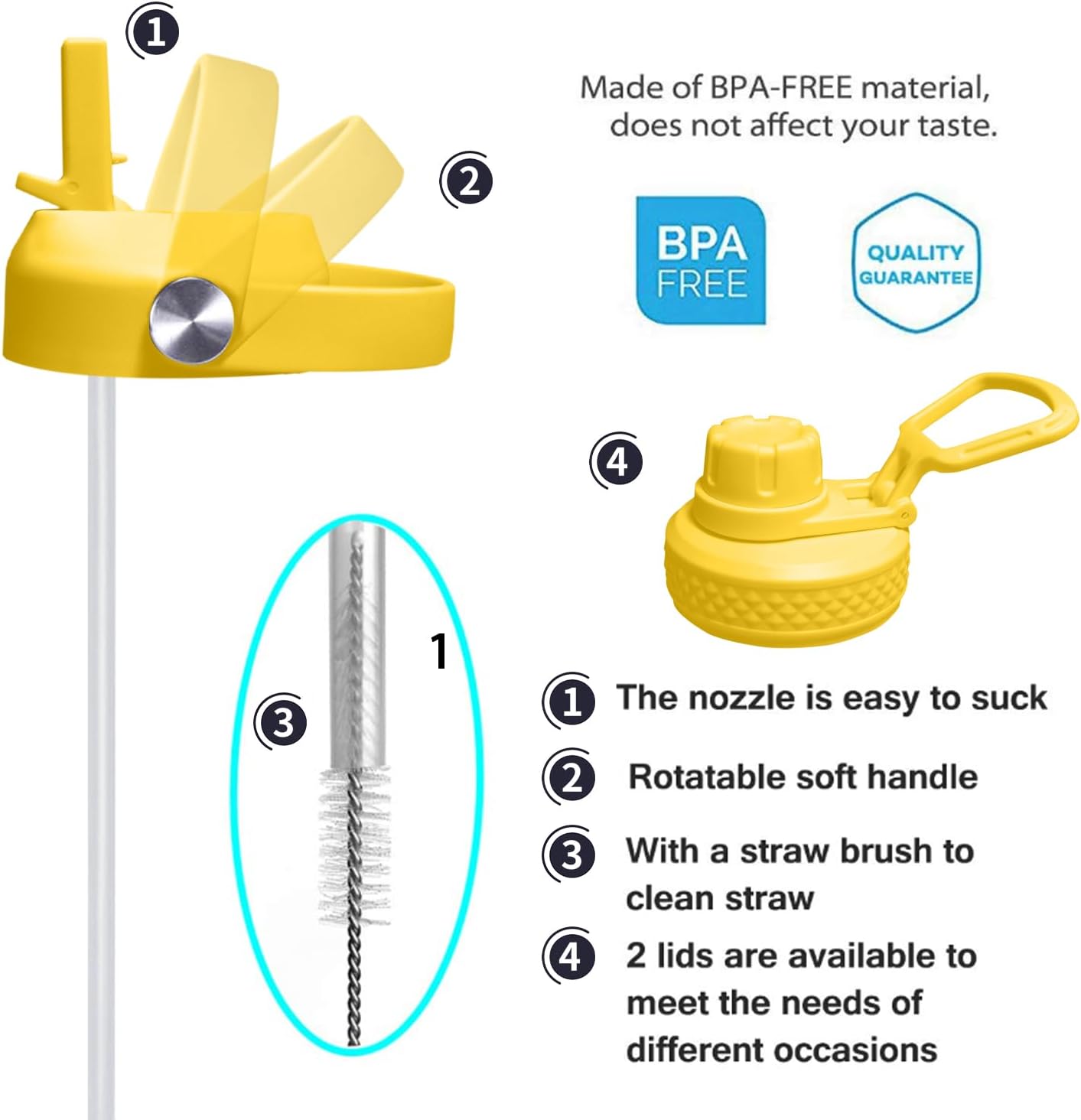 SENDESTAR 40oz Stainless Steel Water Bottle(Cold for 48 Hrs, Hot for 24 Hrs),Double Wall Vacuum Insulated Bottle with Straw Lid, Spout Lid and Flex Cap, Fit in Any Car Cup Holder