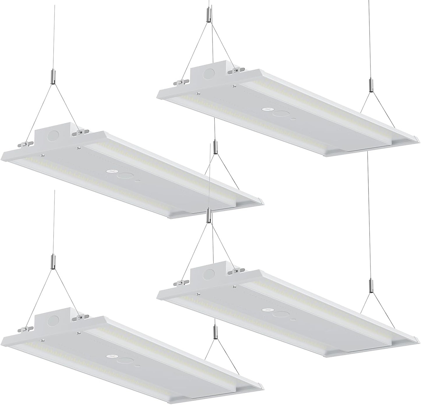 300W LED Linear High Bay Light, 45000LM Linear High Bay Shop Light Commercial 120-277V, 5000K High Bay Lights for Warehouse, Garage Factory, UL Listed, 5 Years Warranty, 4 Pack