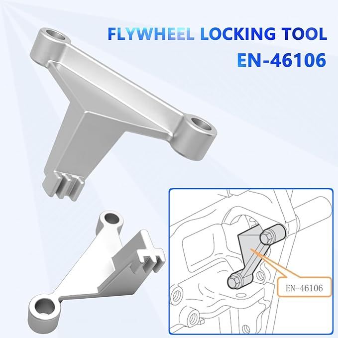 ZKTOOL 5PC GM Camshaft Retaining Tool Kit Compatible with GM Cadillac Buick Saturn Pontiac Chevrolet Holden 2.8L 3.0L 3.6L Engine,Flywheel Locking Andcrankshaft Setting Tool,EN 48383 & EN 46105