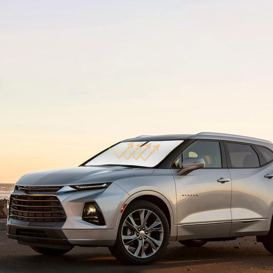 Sunshade Cover for Chevy Blazer Windshield Sun Shade for 2019-2023 2024 2025 2026 Chevy Chevrolet Blazer Accessories Window Shields Sun Visor Protector Blocks UV Rays Protect Car from Heat Damage