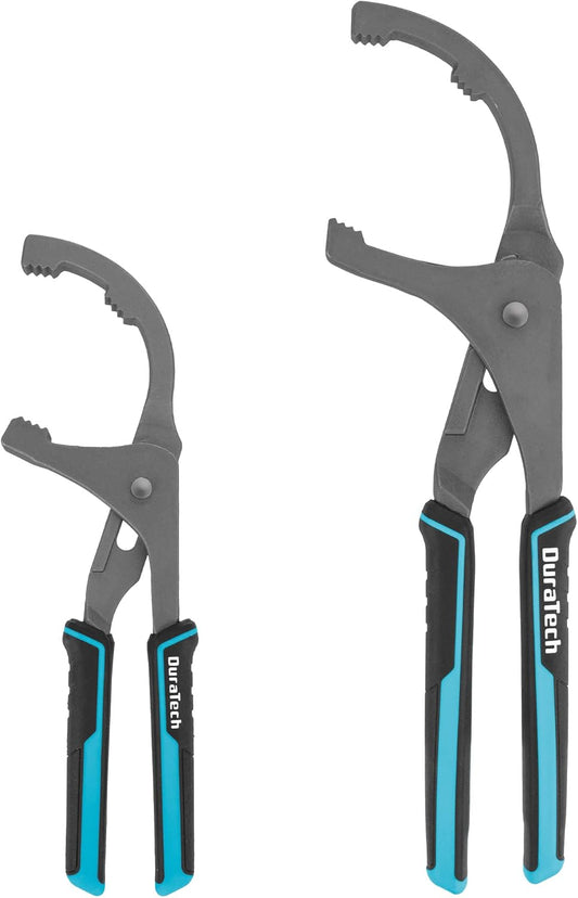 DURATECH Oil Filter Wrench Set, 9" & 12" Oil Filter Removal Tools, Pliers for Cars, Trucks, Motorcycles