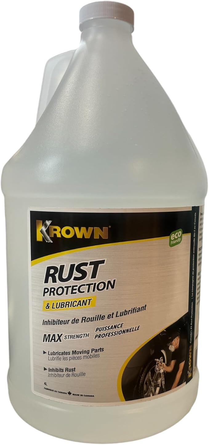Krown, Rust Inhibitor, Rust Proofing, Anti-Rust Coating, Corrosion Protection, Automotive Undercoating, Truck & Car Rust Prevention, Self-Healing, No Solvents, Underbody Protection (1 Gallon)