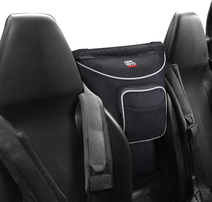 KEMIMOTO UTV Center Storage Bag UTV Cab Pack Center Seat Bag Compatible with Polaris RZR XP 1000 Turbo S 900 570 800 Storage Accessories 1680D High-Density with Multiple Pockets and Easy Install