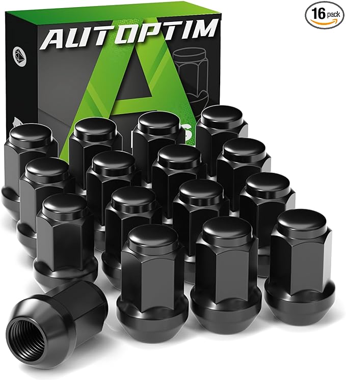 M12x1.5 16PCS ATV Lug Nuts - Replacement for Polaris Ranger XP 900/1000, General 1000, RZR S 900, XP 1000, Pioneer 500, 700, 1000 Aftermarket Wheel Lug Nuts Black Closed End