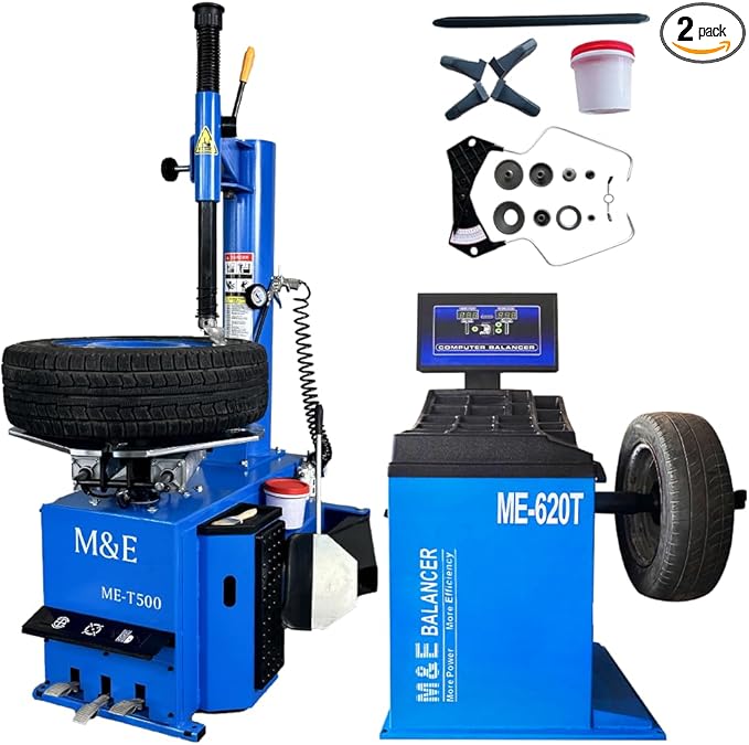 KATOOL ME 2.0HP 24" Tire Changer Machine Wheel Balancer Machine Combo Tire Changer Tire Machine (24" Combo)