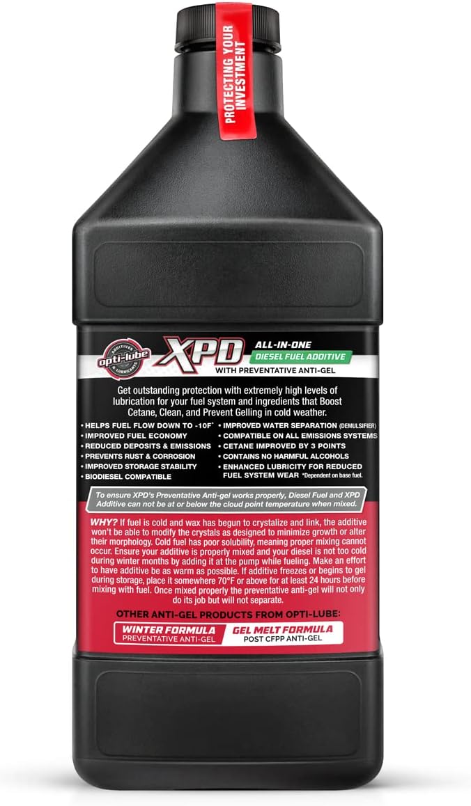 Opti-Lube XPD All-Season Diesel Fuel Additive - Quarts (1 Quart (Treats 128 Gallons))