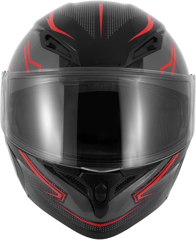 Spark Adult Flip-Up Motorcycle Helmets - DOT Certified Full Face Helmet with Dual Visor & Quick-Release Buckle, Lightweight ABS for Commuting and Touring