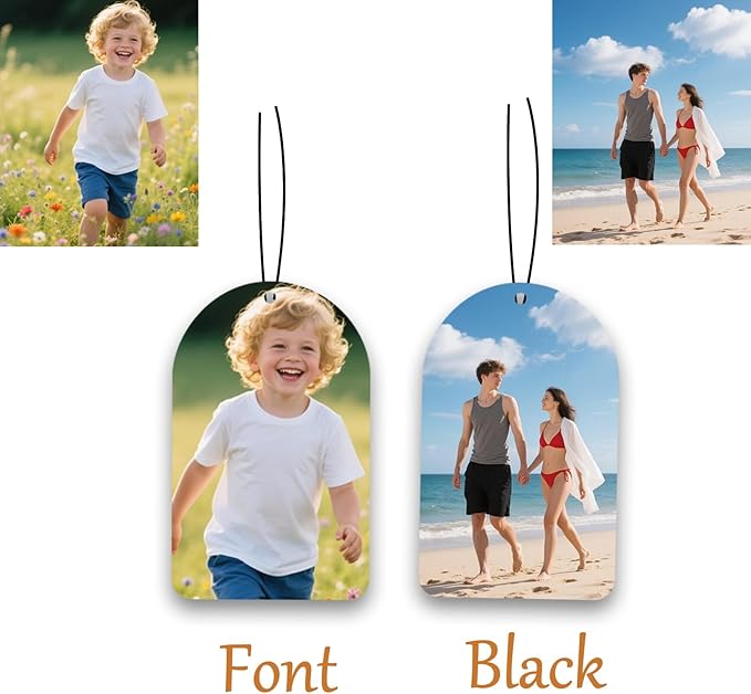 Custom Air fresheners with Picture,Personalized Air Freshener for Car,Cute Hanging Car Air Fresheners for Women,Double-sided Photo Printing Hanging Car Scents 30 scents available