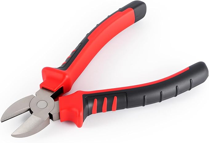 7" Diagonal Cutting Pliers, Heavy Duty Side Cutters, Wire Cutters For Electrical Appliance Repair, Cable, Electronic Production, Industrial Work, Fine Cutting, Model Making Comfort Grip